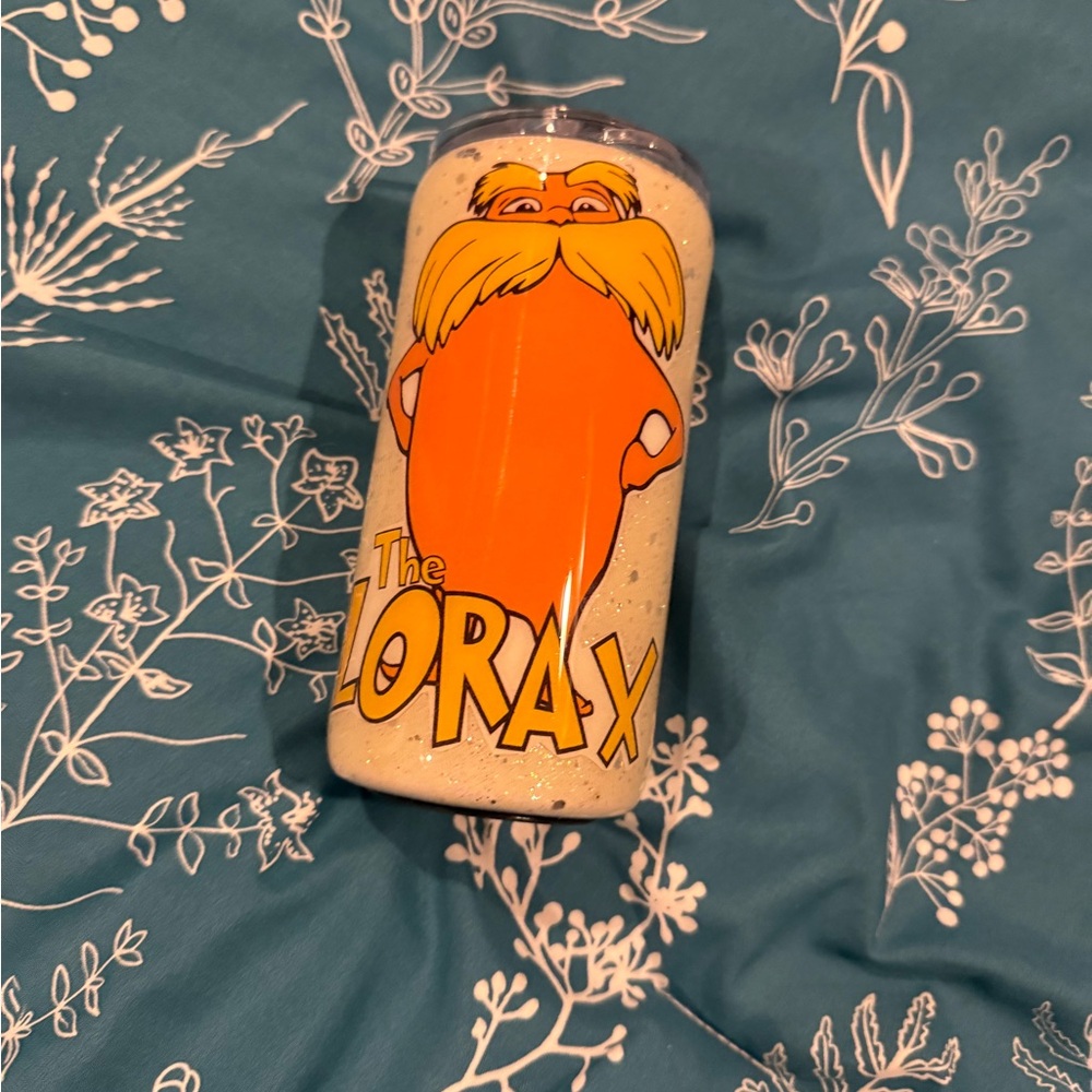 Lorax cup with Grayson on it